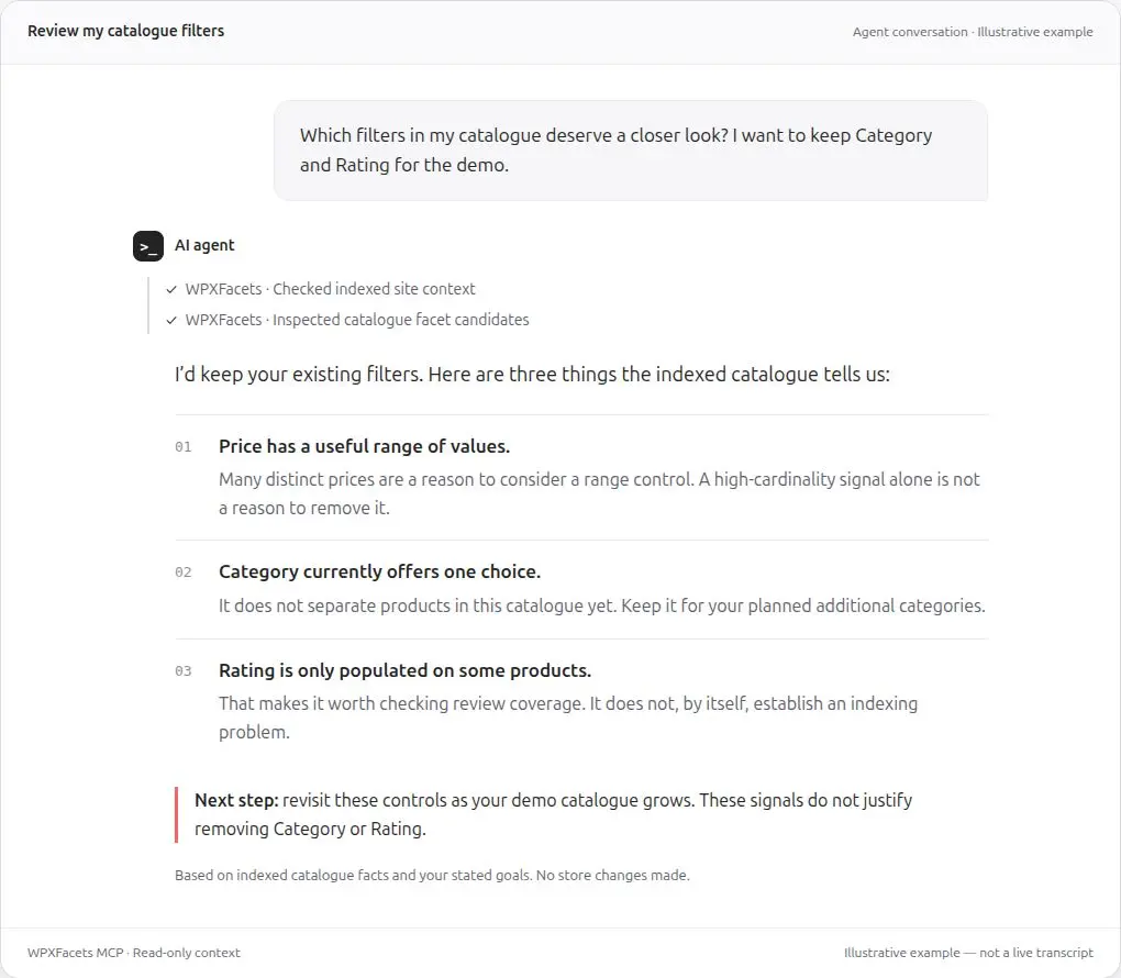 Filter behavior controls in WPXFacets